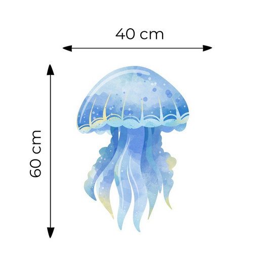Sticker for Cardboard Cutout - Jellyfish 60 x 40 cm (1 pc)