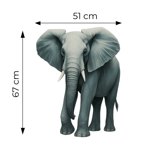 Sticker for Cardboard Cutout - Elephant 67 x 51 cm (1 pc)