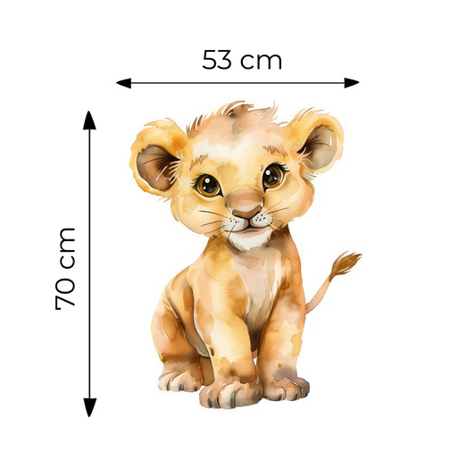 Sticker for Cardboard Cutout - Lion 70 x 53 cm (1 pc)
