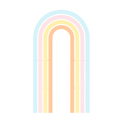 Wooden Arch – Painted “Rainbow” Design (1 pc)