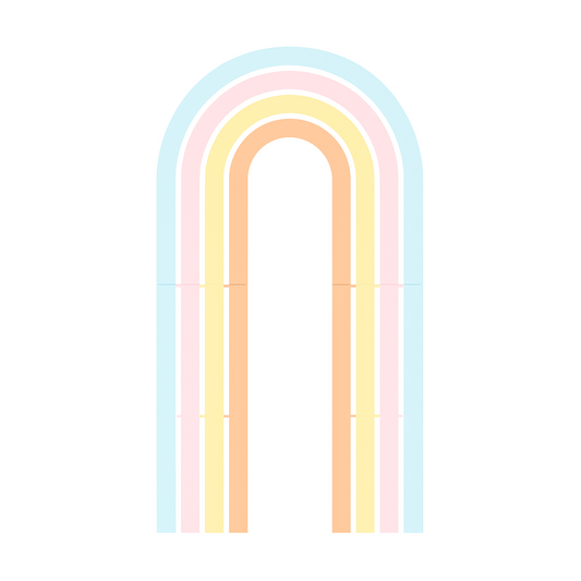 Wooden Arch – Painted “Rainbow” Design (1 pc)