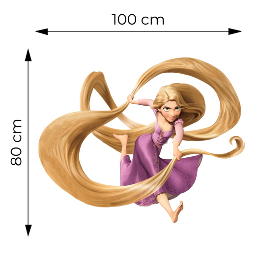 Sticker for Cardboard Cutout - Rapunzel 80 x 100 cm (1 pc)