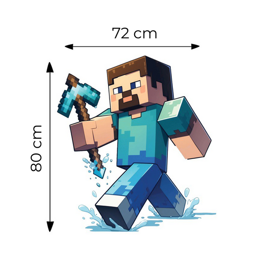 Sticker for Cardboard Cutout - Steve 80 x 72 cm (1 pc)