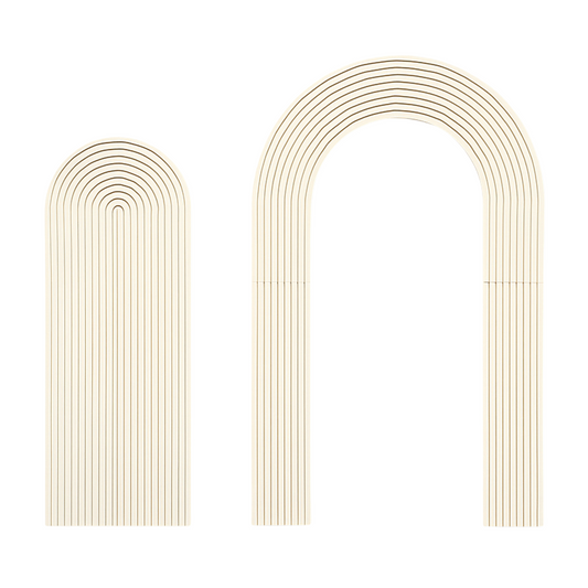 Double Wooden Arch | Ribbed - Painted (1 pc)
