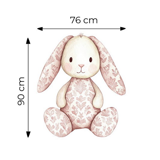 Sticker for Cardboard Cutout - Toile Pink Bunny 90 x 76 cm (1 pc)
