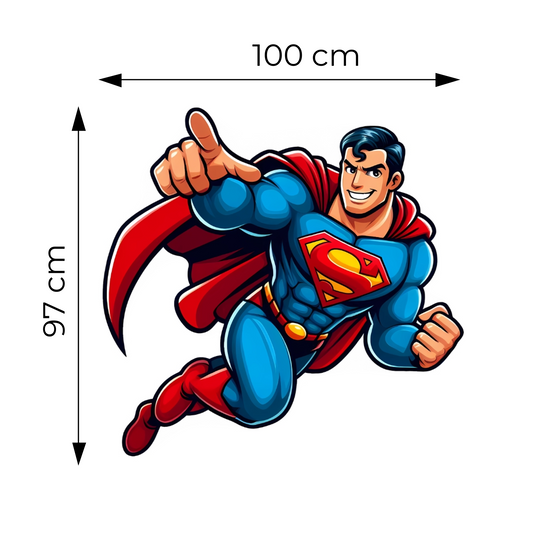 Sticker for Cardboard Cutout - Superman 97 x 100 cm (1 pc)