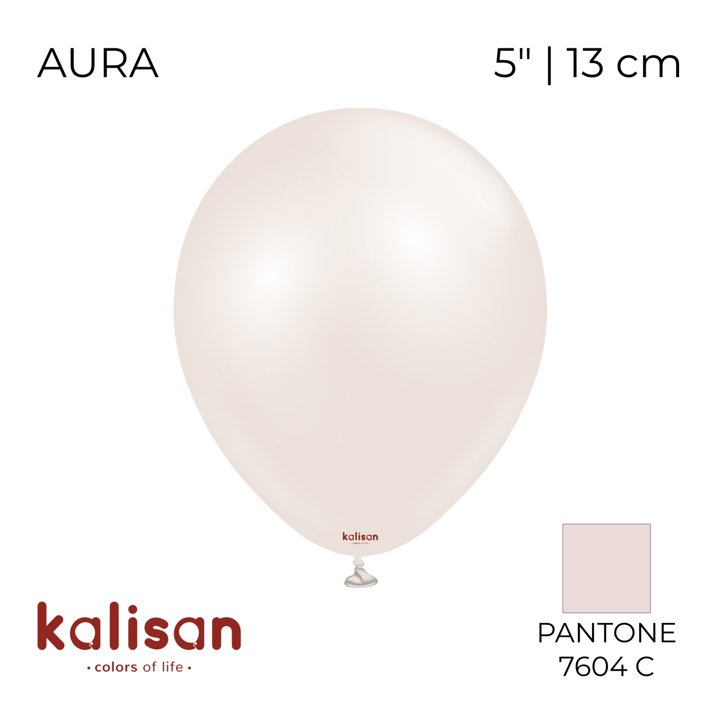 Kalisan 5" | Aura 120 Beige Cream (50 pcs)