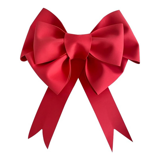04 Large Foamiran Bow - Red