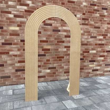 Wooden Arch | Ribbed - Unpainted (1 pc)