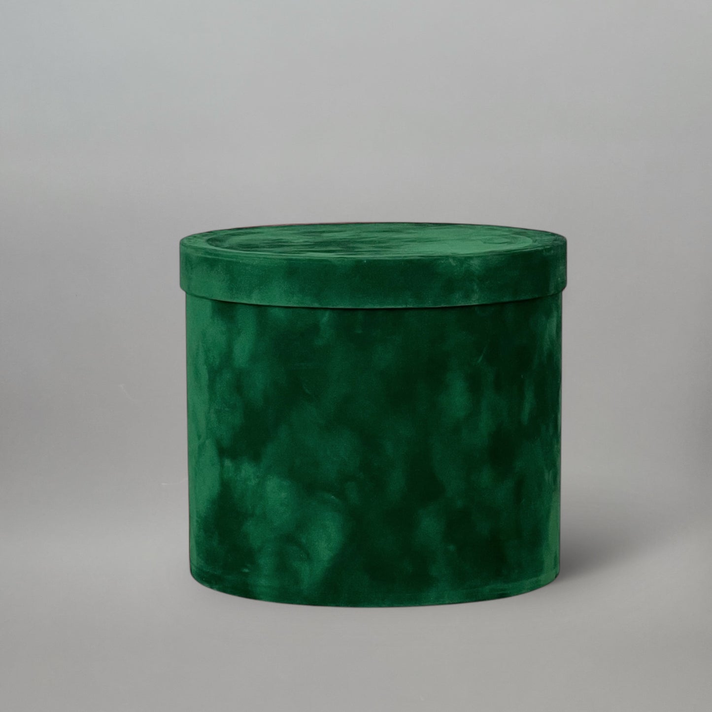 Lid for Velvet Round Flower Box 8" x 7" | 20 × 18 cm Emerald (1 pc)