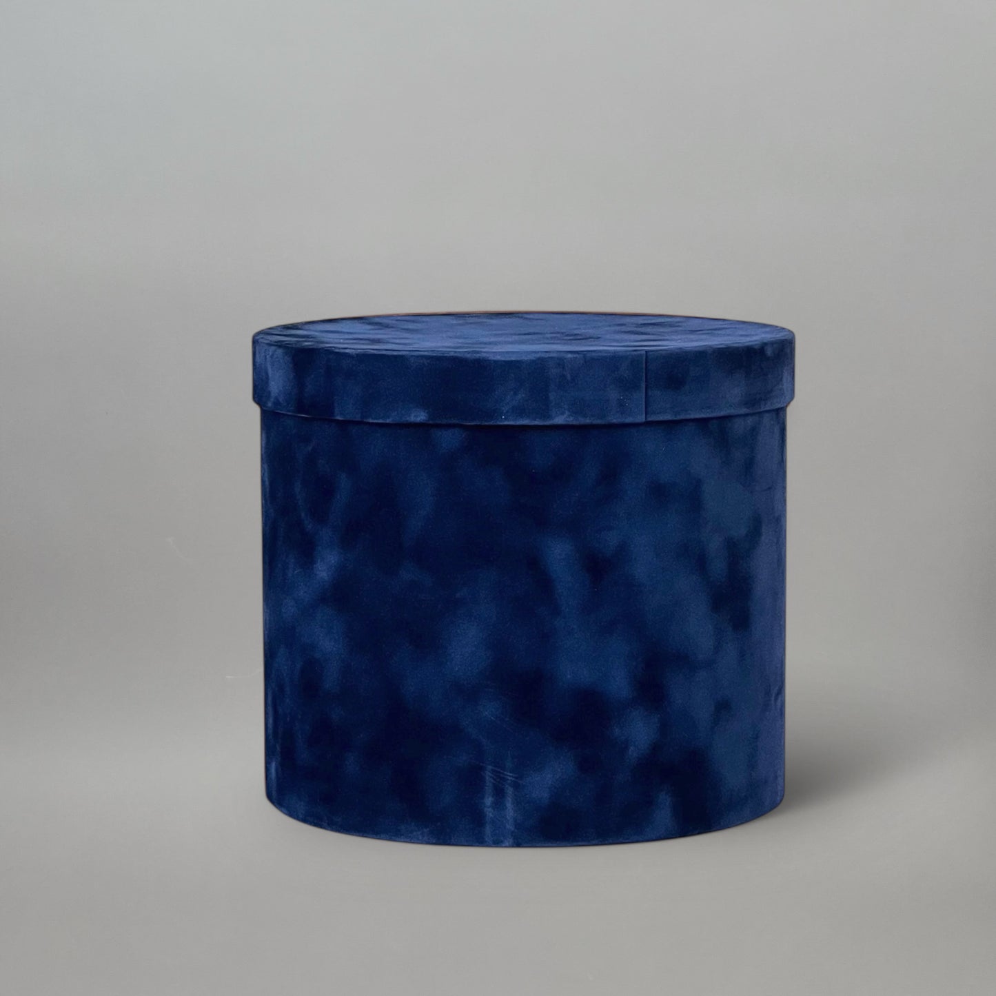 Lid for Velvet Round Flower Box 8" x 7" | 20 × 18 cm Blue (1 pc)