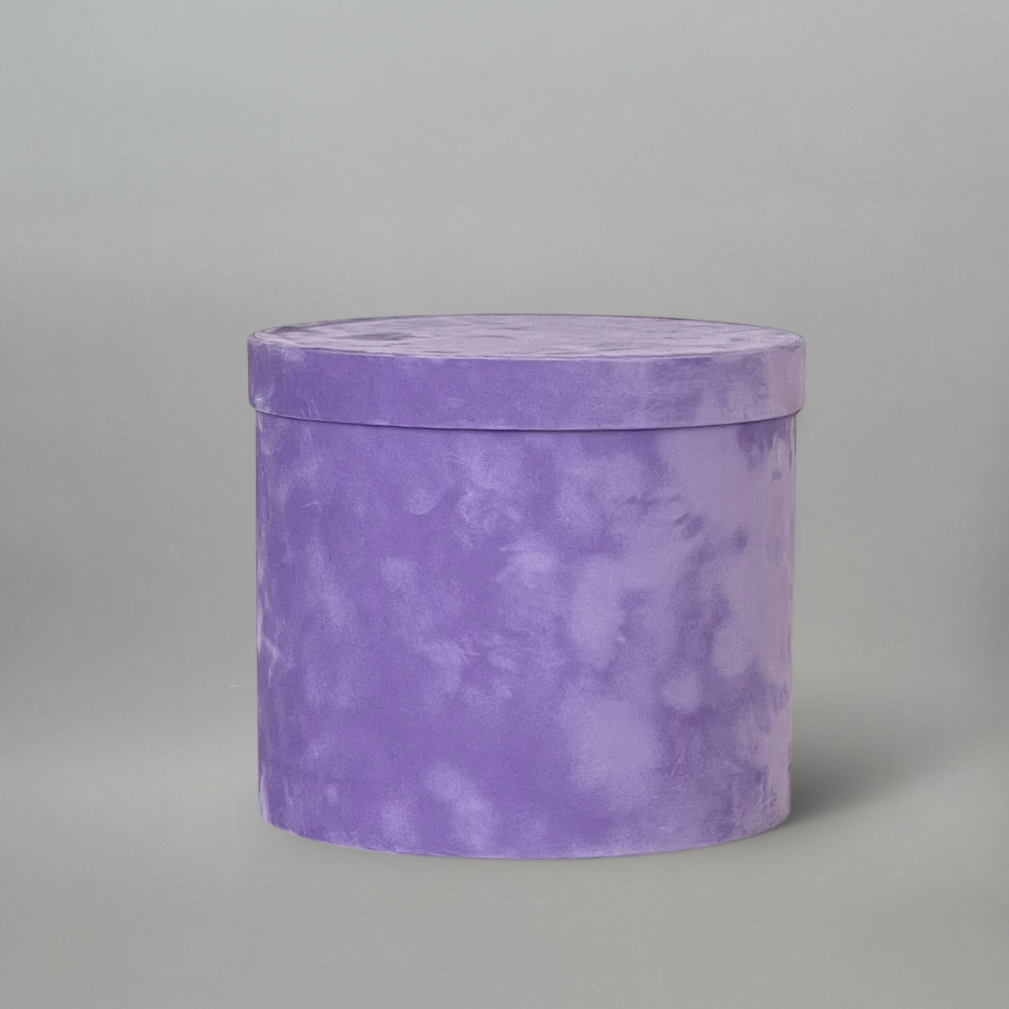 Lid for Velvet Round Flower Box 8" x 7" | 20 × 18 cm Lavender (1 pc)