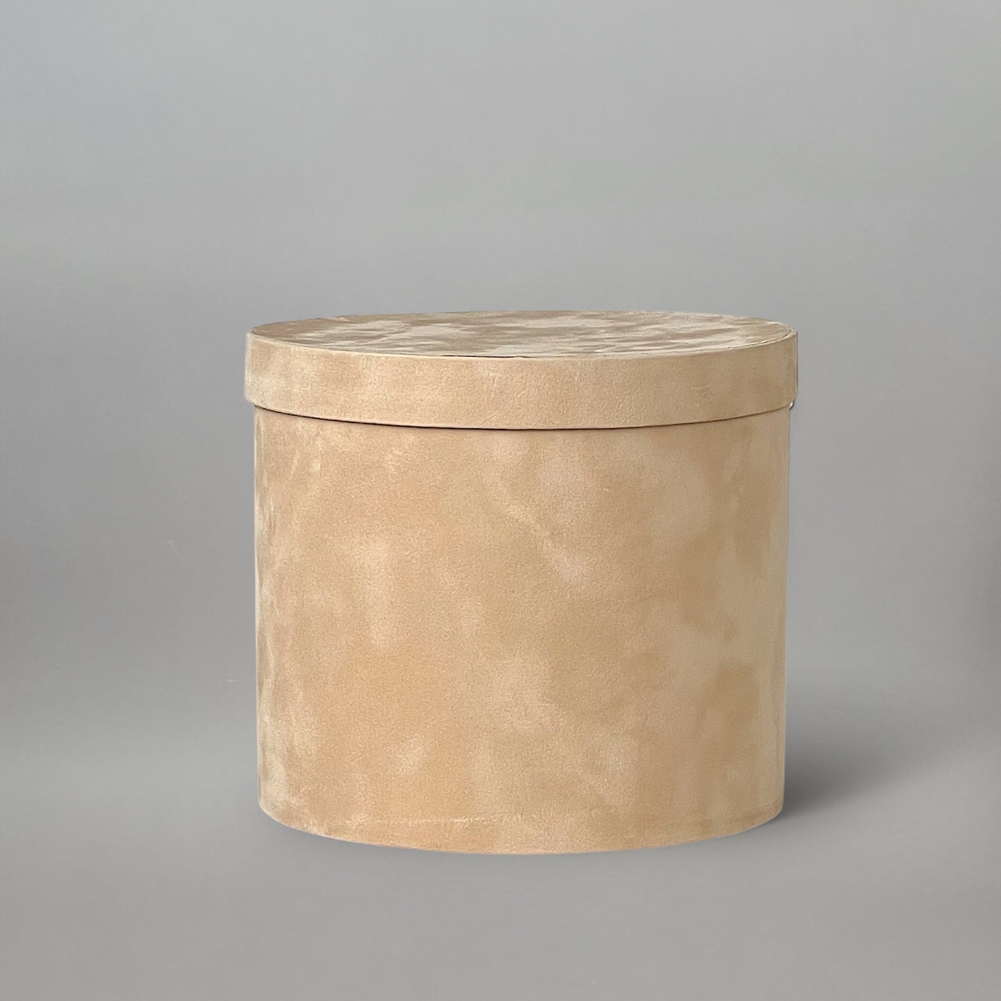 Lid for Velvet Round Flower Box 8" x 7" | 20 × 18 cm Beige (1 pc)