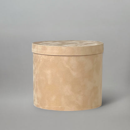 Lid for Velvet Round Flower Box 8" x 7" | 20 × 18 cm Beige (1 pc)