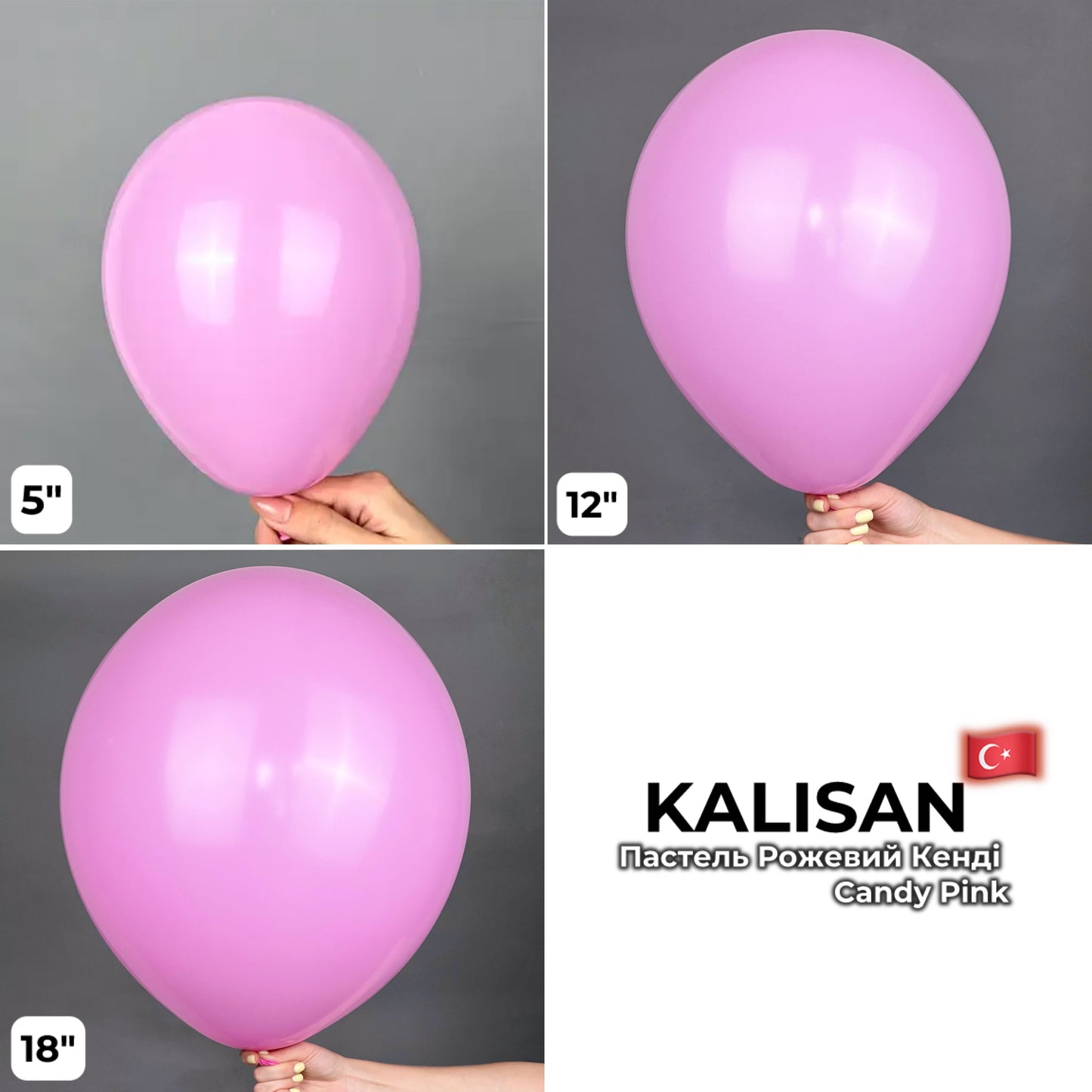 Kalisan 12" Candy Pink (100 psc)