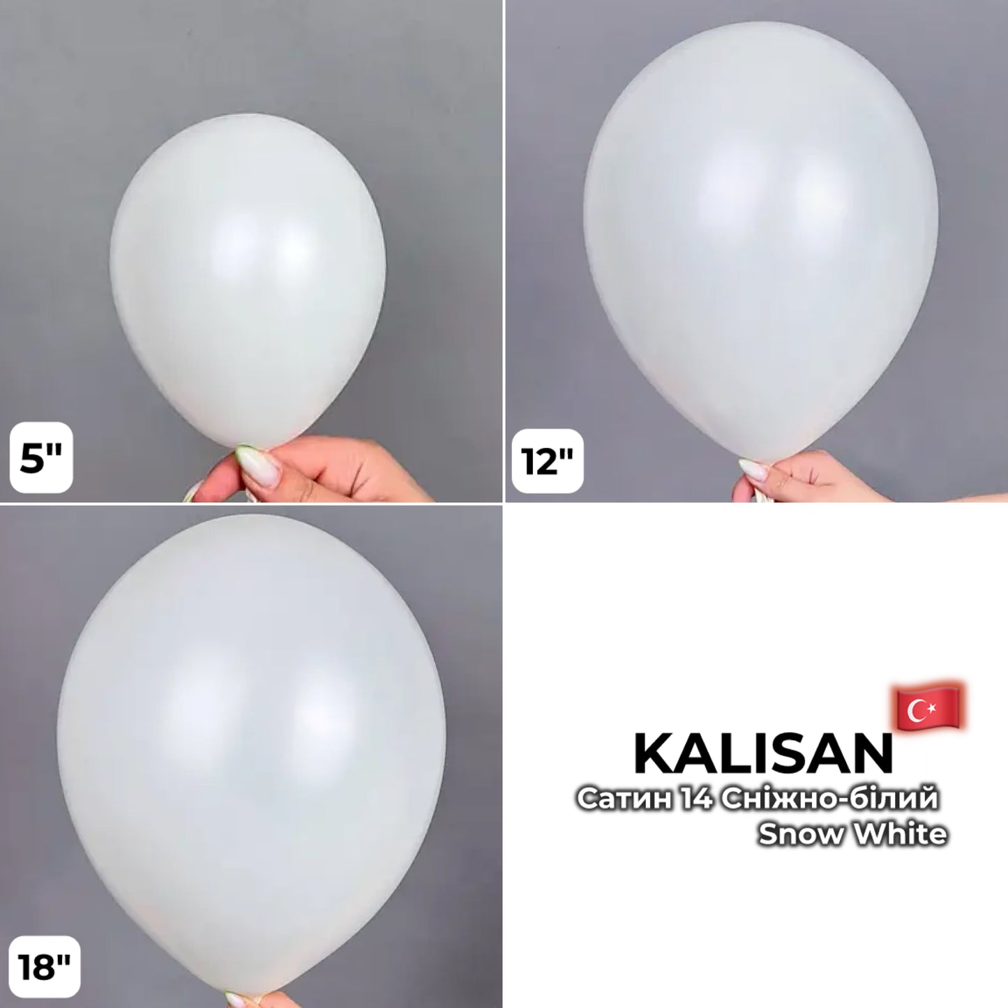 Kalisan 12" Snow White (100 psc)