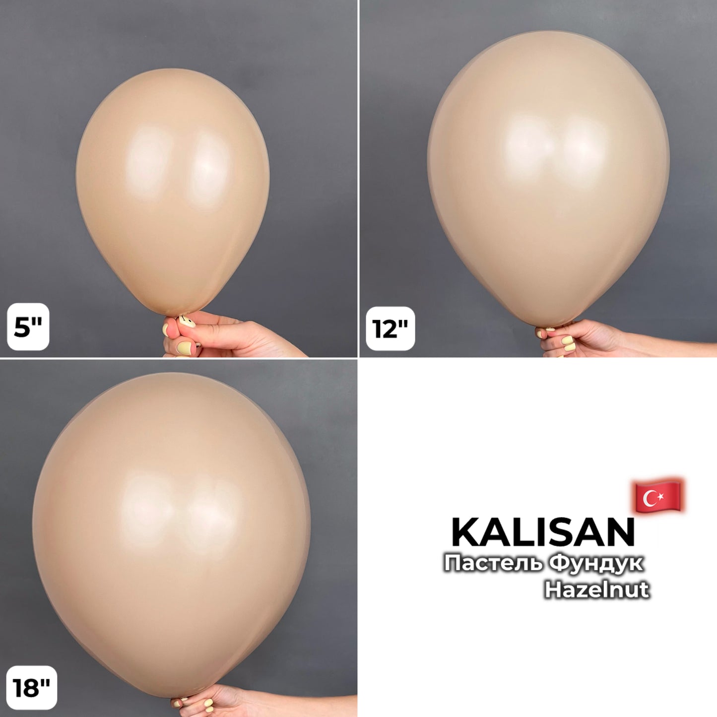 Kalisan 12" Hazelnut (100 psc)