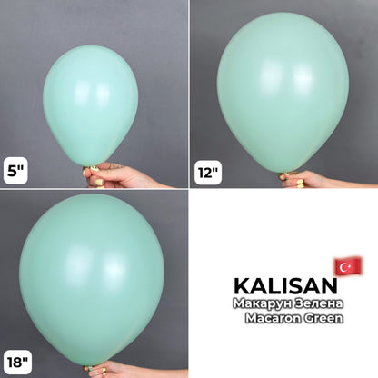 Kalisan 12" Macaron Green (100 psc)