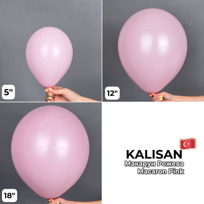 Kalisan 12" Macaron Pink (100 psc)