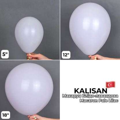 Kalisan 12" Macaron Pale Lilac (100 psc)