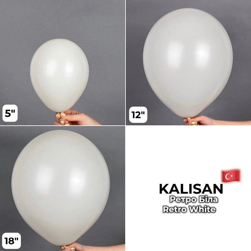 Kalisan 12" Retro White (100 psc)