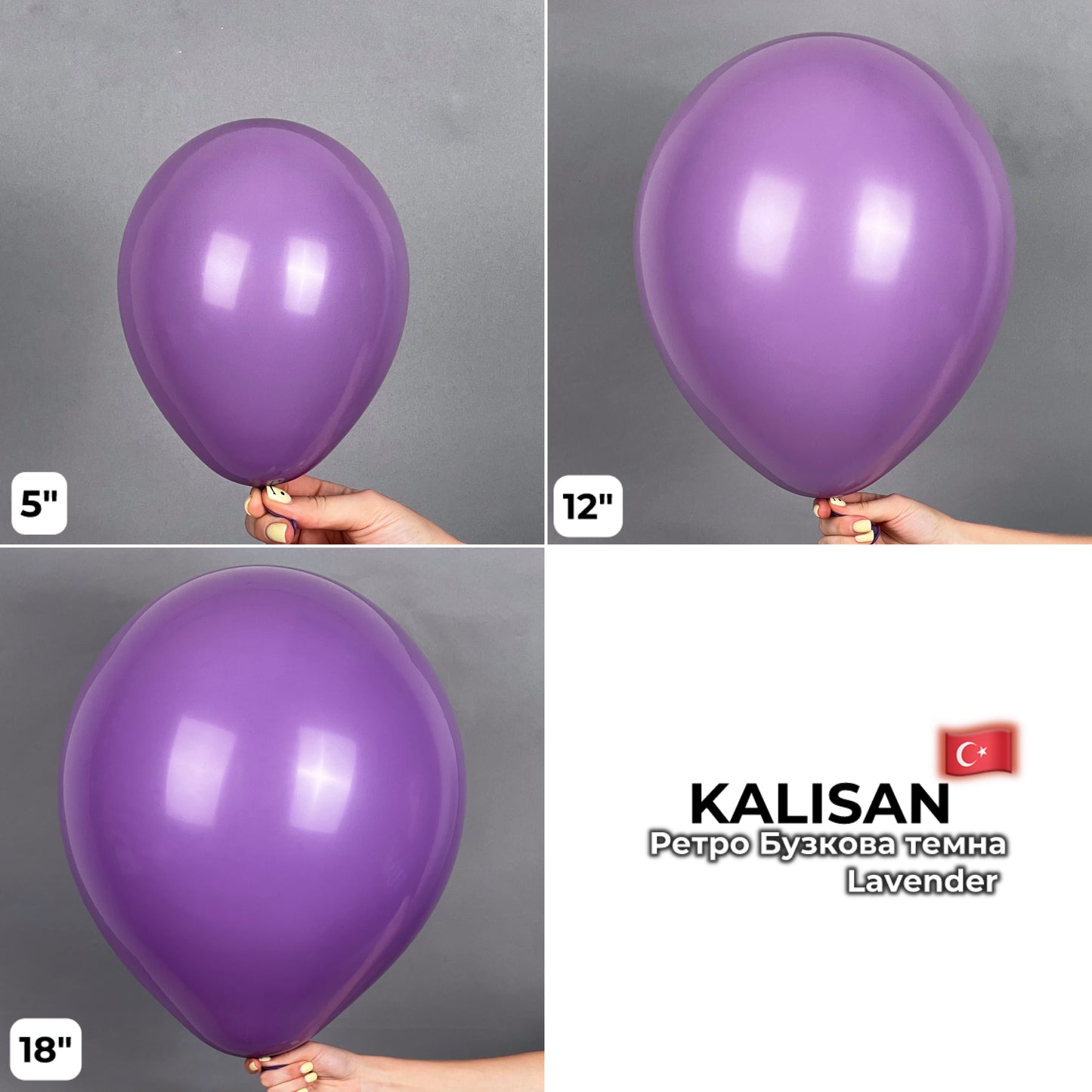 Kalisan 12" Lavender (100 psc)