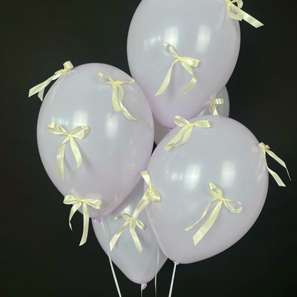 Satin Bow Set 001 Ivory | 12 mm (30 pcs)