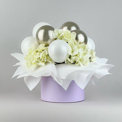 Round Flower Box 8" x 7" | 20 × 17 cm Lavender (1 pc)