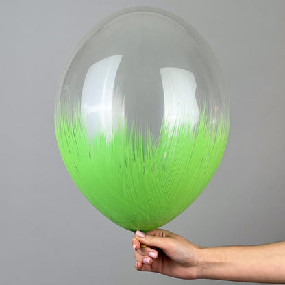 Belbal 12" | Brush Light Green on Transparent (25 pcs)