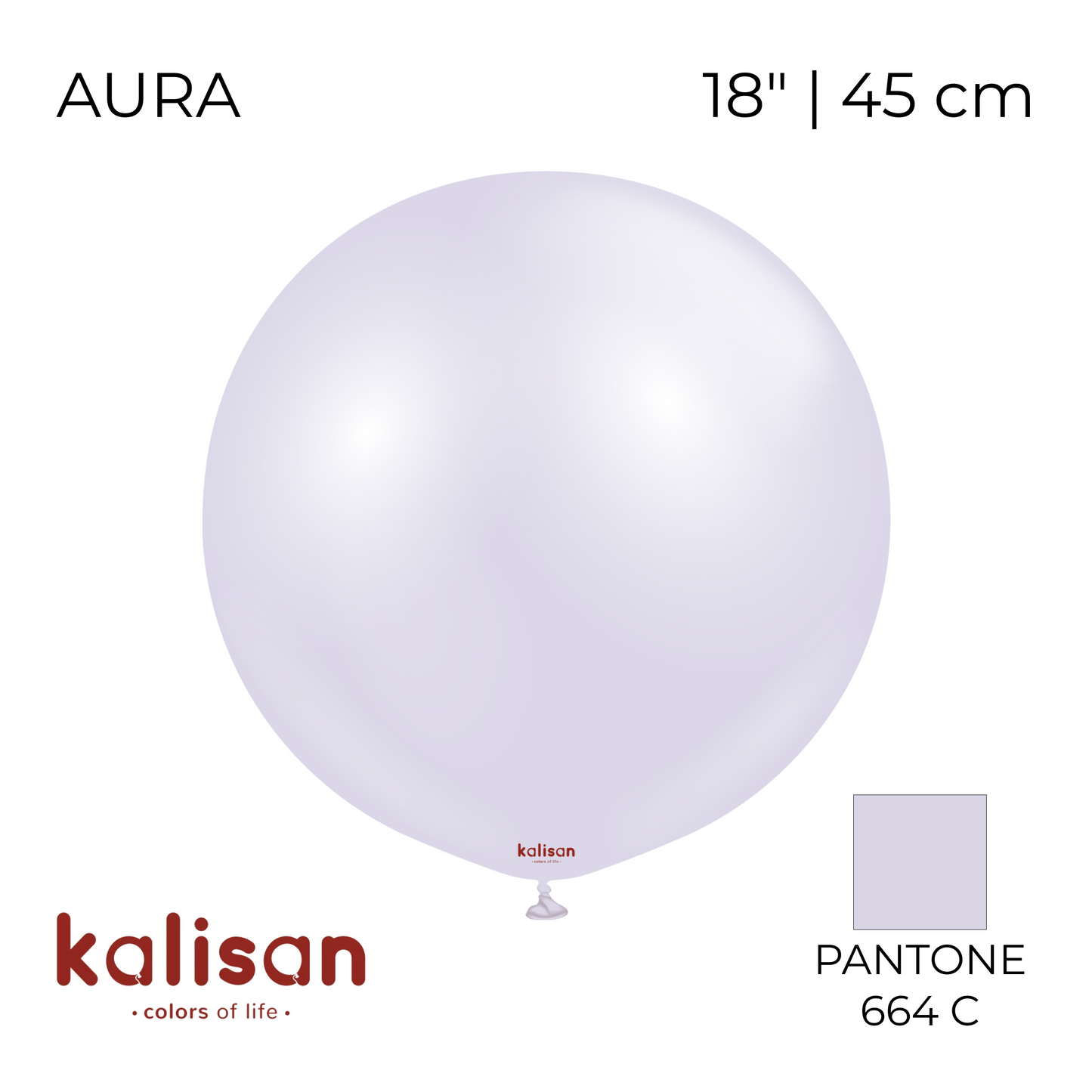 Kalisan 18" | Aura 124 Lavender Fog (25 pcs)