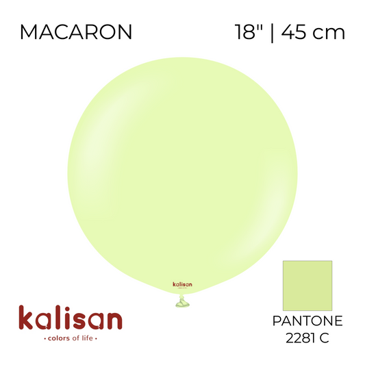 Kalisan 18" | Macaron 71 Pistachio (25 pcs)