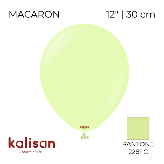 Kalisan 12" | Macaron 71 Pistachio (100 pcs)