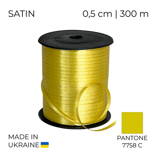 Curling Mylar Ribbon Tapex Satin Gold | 0,5/300 (1 pc)