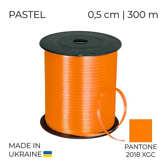 Curling Mylar Ribbon Tapex Pastel Orange | 0,5/300 (1 pc)