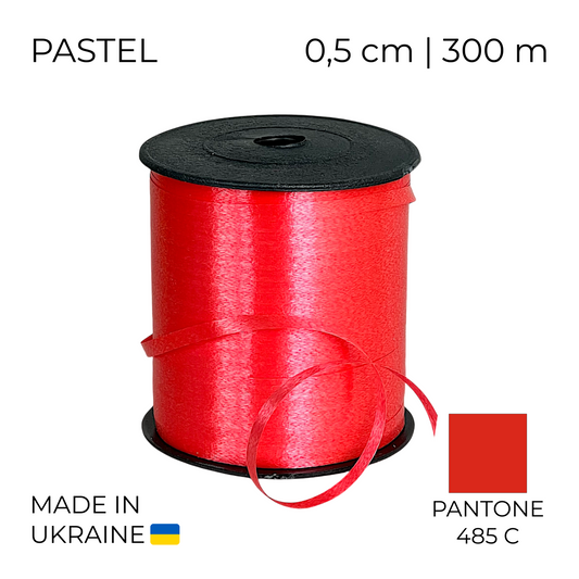 Curling Mylar Ribbon Tapex Pastel Red | 0,5/300 (1 pc)