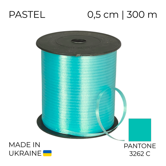 Curling Mylar Ribbon Tapex Pastel Turquoise | 0,5/300 (1 pc)