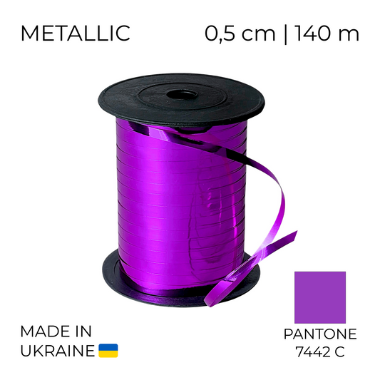 Curling Mylar Ribbon Tonika 003 Metallic Purple | 0,5/140 (1 pc)