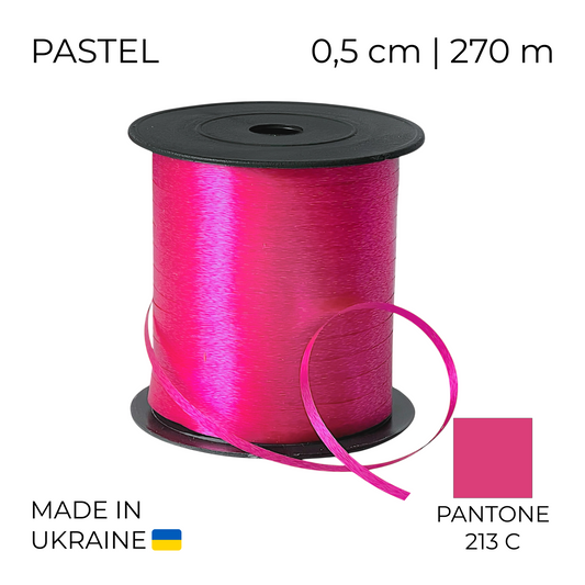 Curling Mylar Ribbon Tonika 005 Pastel Fuchsia | 0,5/270 (1 pc)