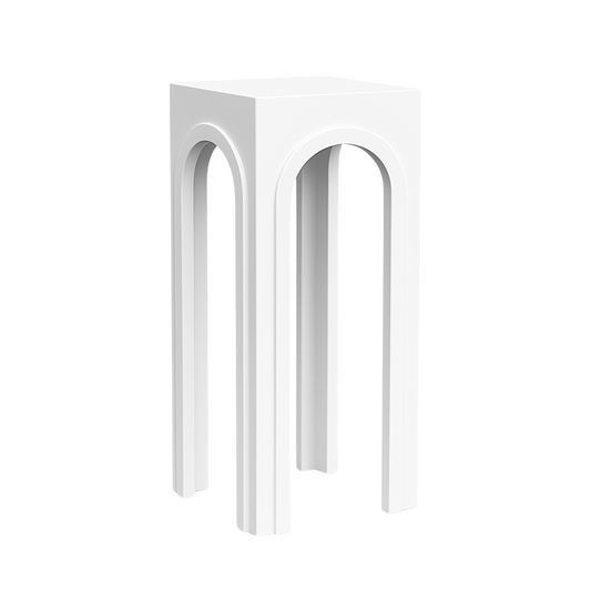 Wooden Decorative Table with Arch Panels - Painted (1 pc)