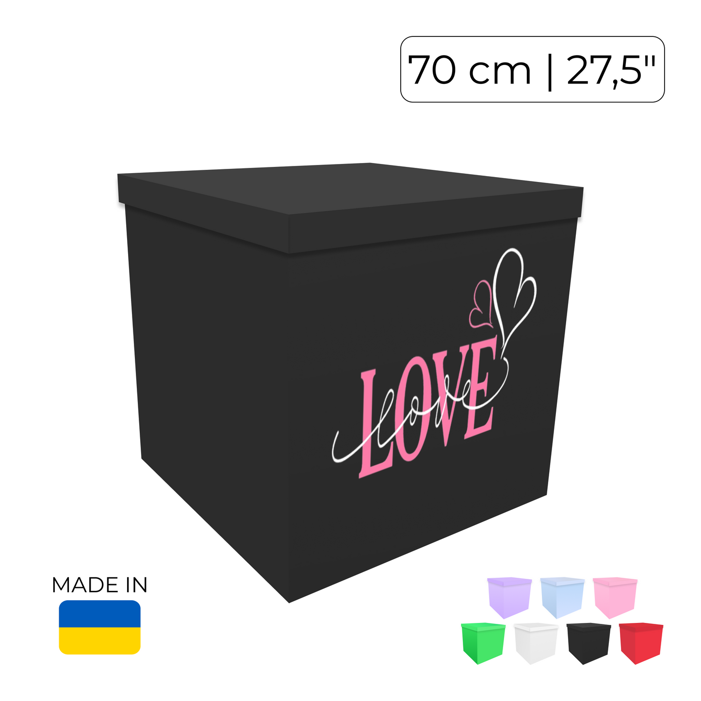 Printed Balloon Box "Love"