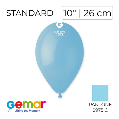 Gemar 10" | Standard 072 Baby Blue (100 pcs)