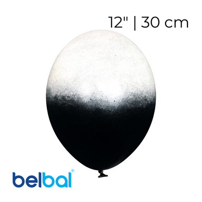 Print 258 Belbal 12" |  Ombre White and Black (1 pcs)