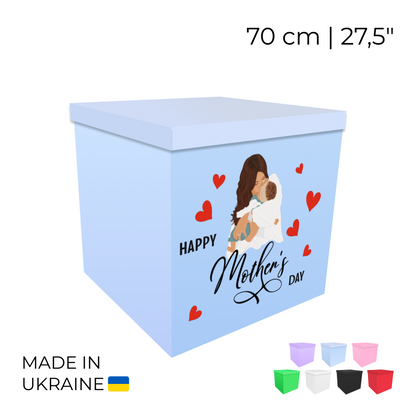 Printed Balloon Box 70 cm | 28" - "Happy Mother's day"