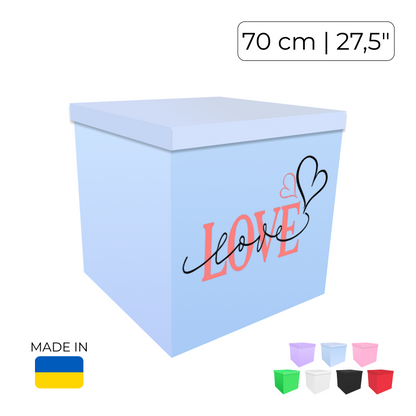 Printed Balloon Box "Love"