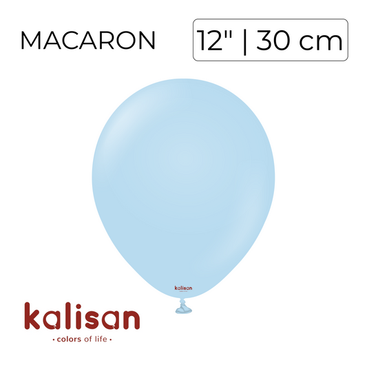 Kalisan 12" | Macaron Blue (100 pcs)