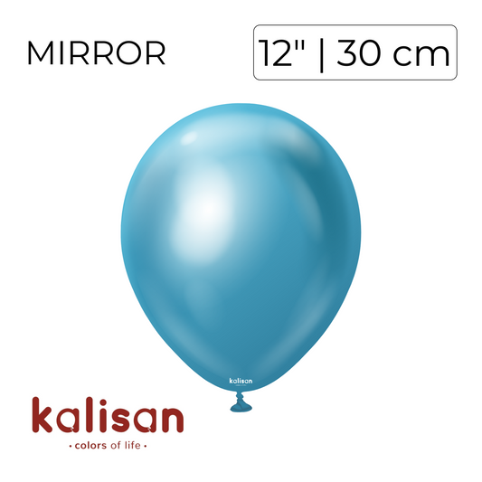 Kalisan 12" | Mirror Blue (50 pcs)