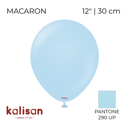 Kalisan 12" | Macaron 08 Blue (100 pcs)