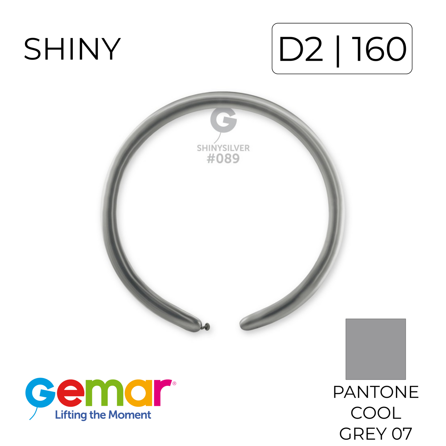 Gemar 160 | Shiny 089 Silver (100 pcs)