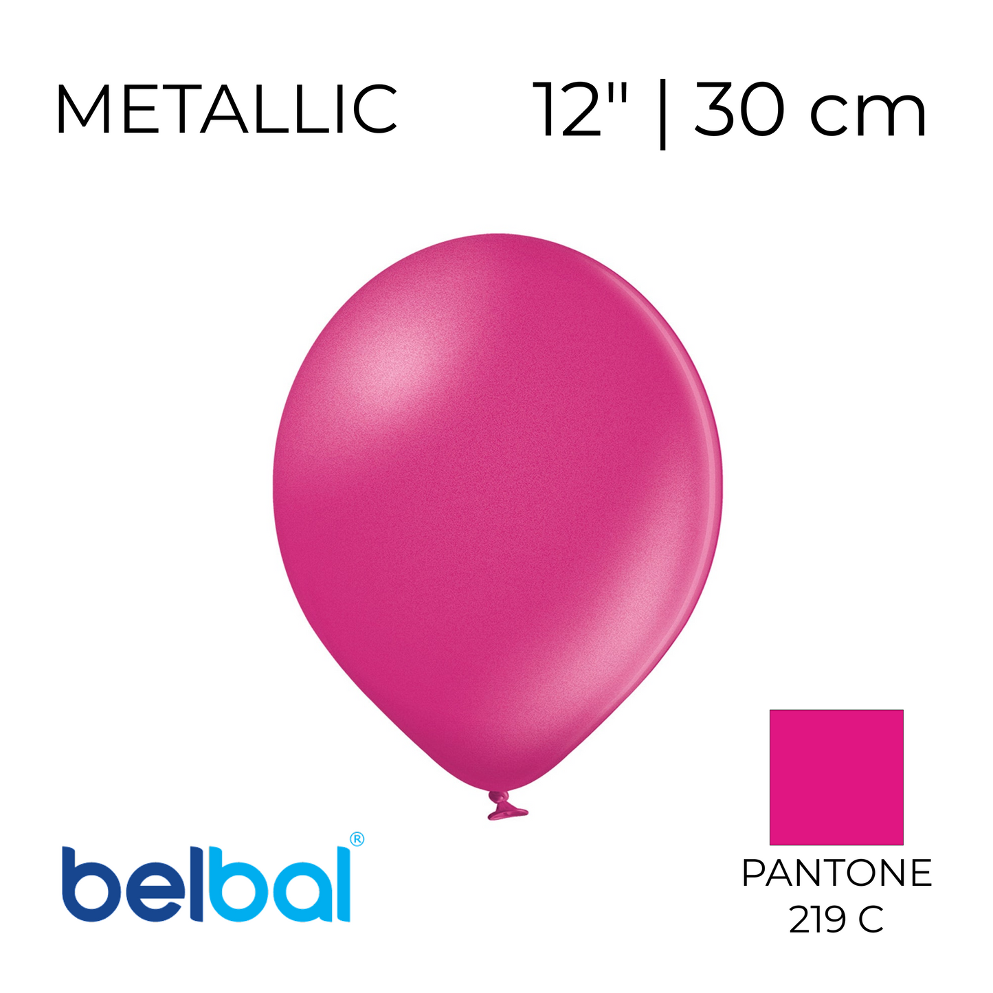 Belbal 12” | Metallic 064 Fuchsia (50 pcs)