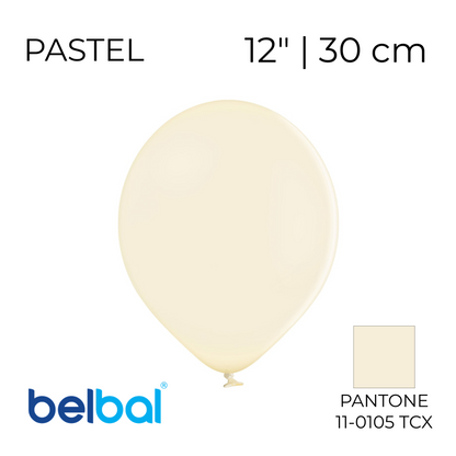 Belbal 12” | Pastel 016 Vanilla (50 pcs)